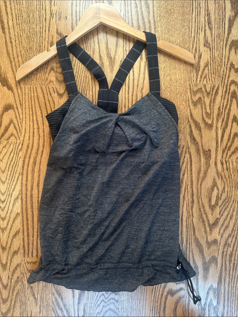 lululemon athletica Dark Charcoal Strappy Performance Tank